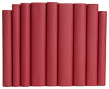 Decorative Books - Cherry Paper Wrapped Book Bundle - 1 foot of Red Books
