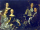 Abraham Van den Tempel Family Portrait, Gallery Wrapped Canvas Print, 21"x28"