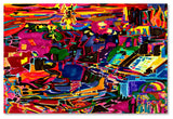 Josh Byer 'Fire In The Arcade' Canvas Art, 35x47
