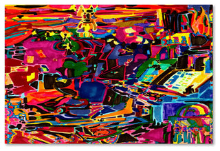 Josh Byer 'Fire In The Arcade' Canvas Art, 35x47