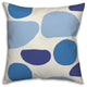 Blue Abstract Shapes 2 18x18 Spun Poly Pillow
