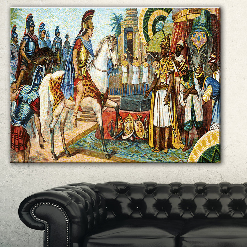 "Ancient Historical Illustration" Canvas Print, 40"x30"