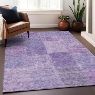 Premium Machine Washable Mayfield AMF664 Lavender 3' x 5' Rug