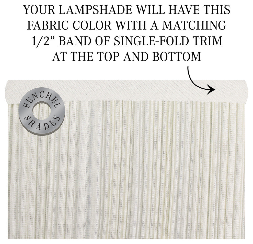 Fenchel Shades, 8"x24"x14" Spider Attachment Empire Lamp Shade, Pleated Mushroom