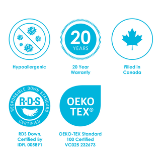 White Goose Down Comforter, Full, Summer Weight