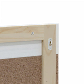 vidaXL Bathroom Mirror with Shelf Storage Vanity Mirror BERG White Solid Wood