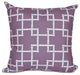 Bamboo 1, Geometric Print Pillow, Purple, 16"x16"