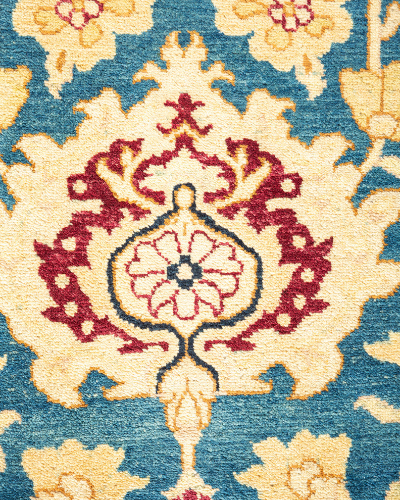 Mogul, One-of-a-Kind Hand-Knotted Area Rug Blue, 6'1"x8'10"