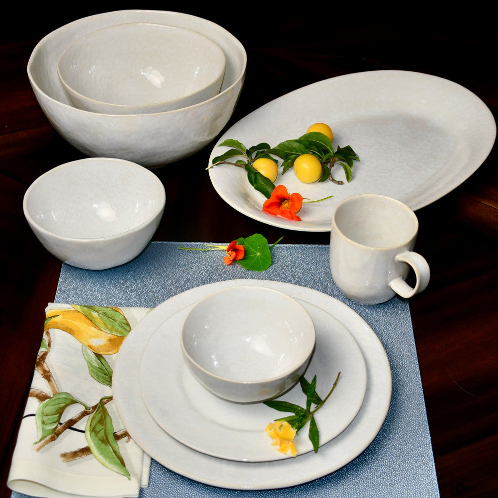Cozina White Oval Platter
