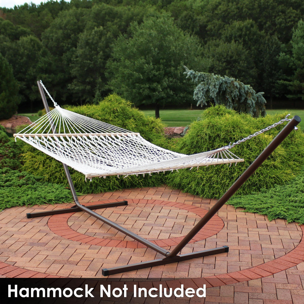 Sunnydaze 15' Hammock Stand With Heavy-Duty Steel Beam Construction, Bronze