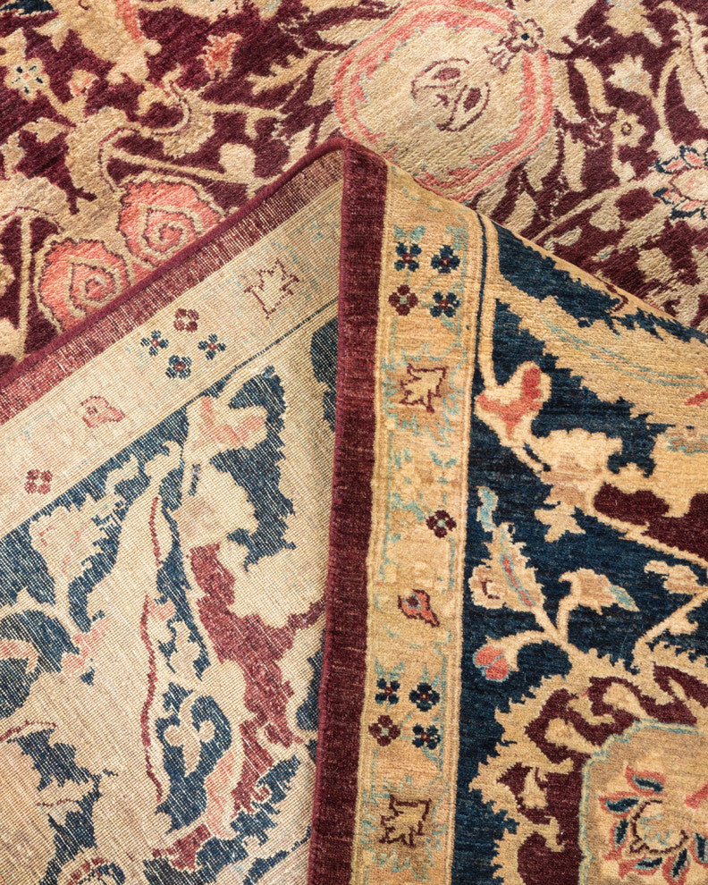 Isabella, One-of-a-Kind Hand-Knotted Area Rug Red, 8'1"x10'4"
