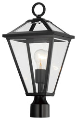 Maxim 30568 Prism 14" Tall Post Light - Black