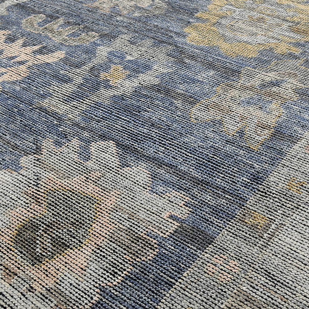 Jwell Avien Area Rug, Blue, 8' x 10', Bordered