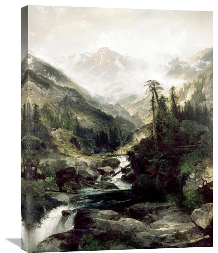 "Mountain of The Holy Cross, Colorado" Canvas Giclee by Thomas Moran, 23"x30"