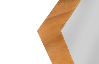 Diamond Chamcha Wood Mirror, Large, Natural