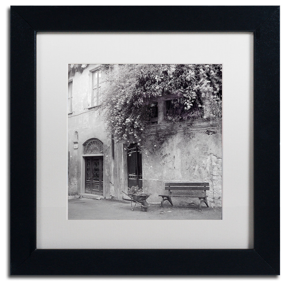 Alan Blaustein 'Liguria I' Art, Black Frame, White Mat, 11x11