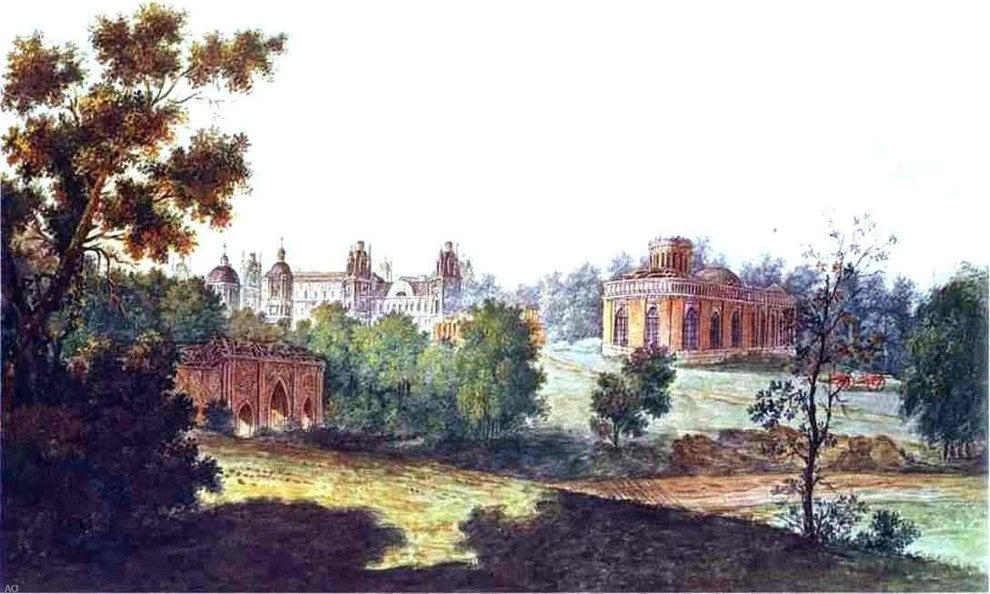 Fedor Yakovlevich Alekseev Palace in Tsaritsyno Wrapped Canvas