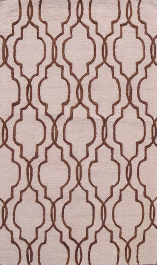 Trellis Contemporary Oriental Area Rug Hand-tufted Wool Carpet 5x8