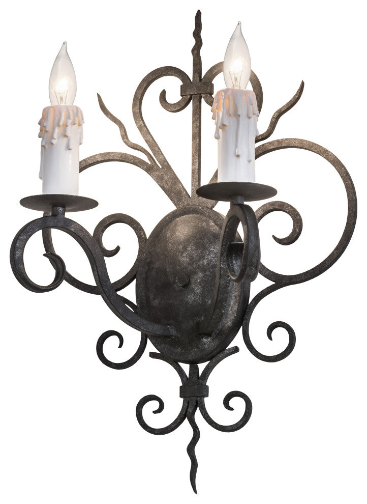 14 Wide Kenneth 2 Light Wall Sconce