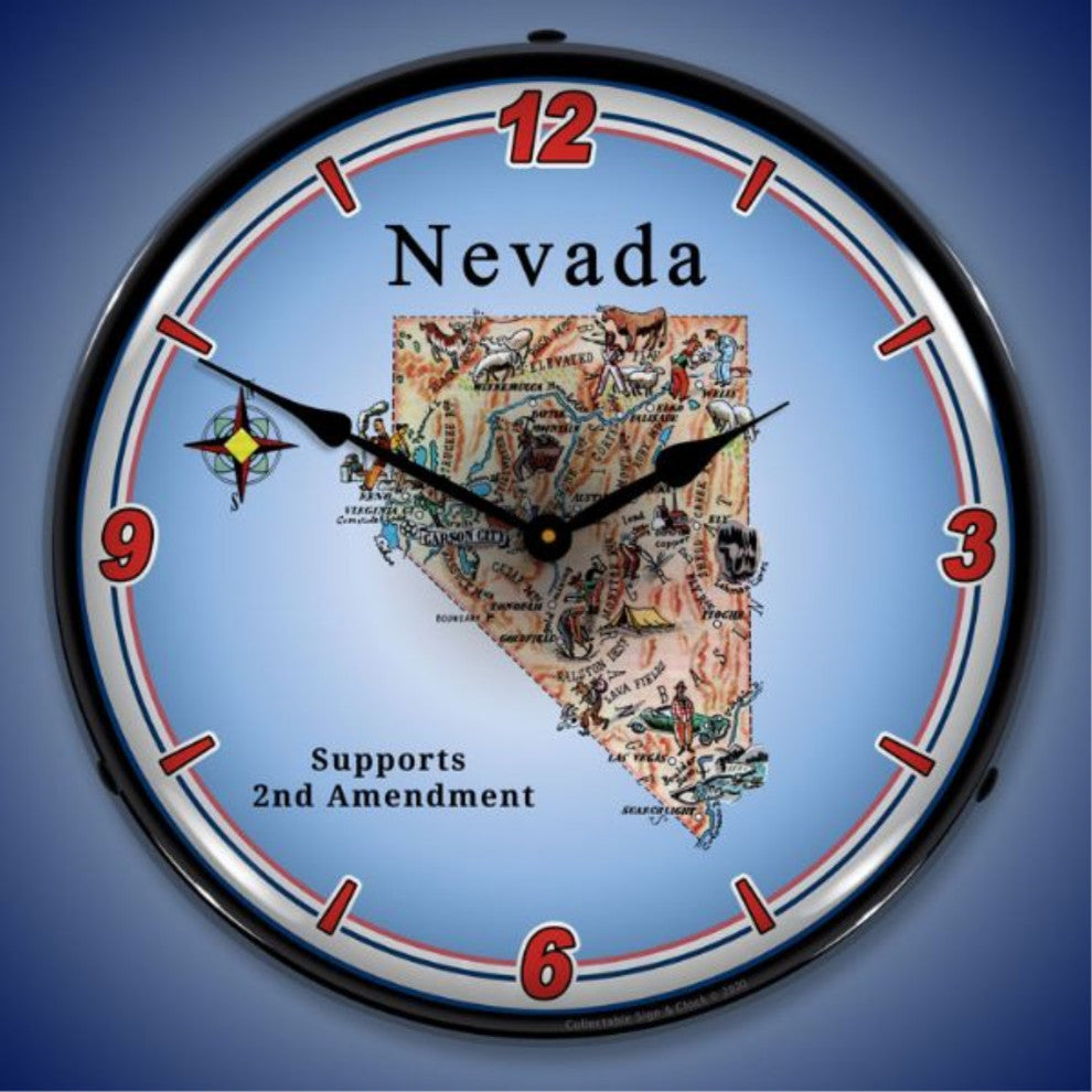 N20031051 Nevada Supports the 2nd Amendment Clock