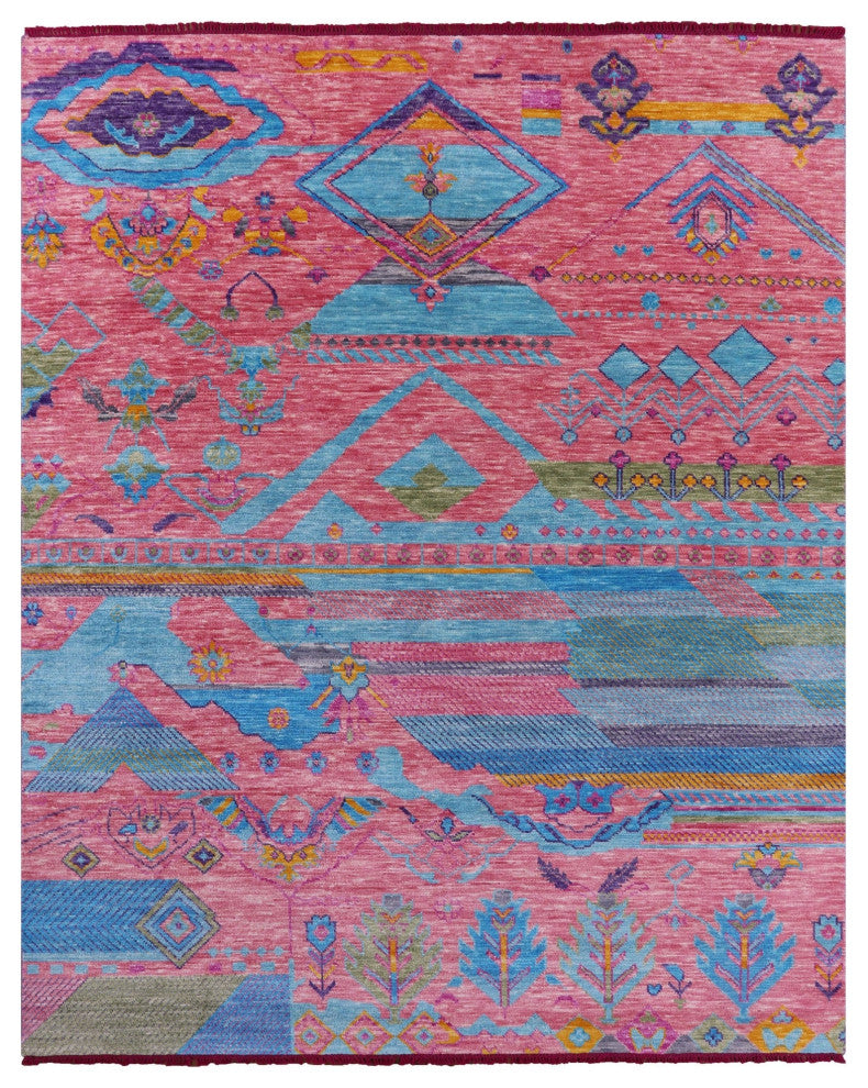 8' 1" X 10' 0" Moroccan Handmade Wool Rug - Q15411