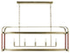 Generation Lighting, LC1165TWB, Linear Chandelier, Time Worn Brass