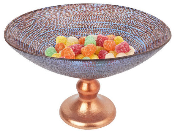 Badash KM737 Dory - A Footed Oval Glass 9" Candy Bowl
