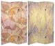 6' Tall Double Sided Ethereal Leaves Canvas Room Divider
