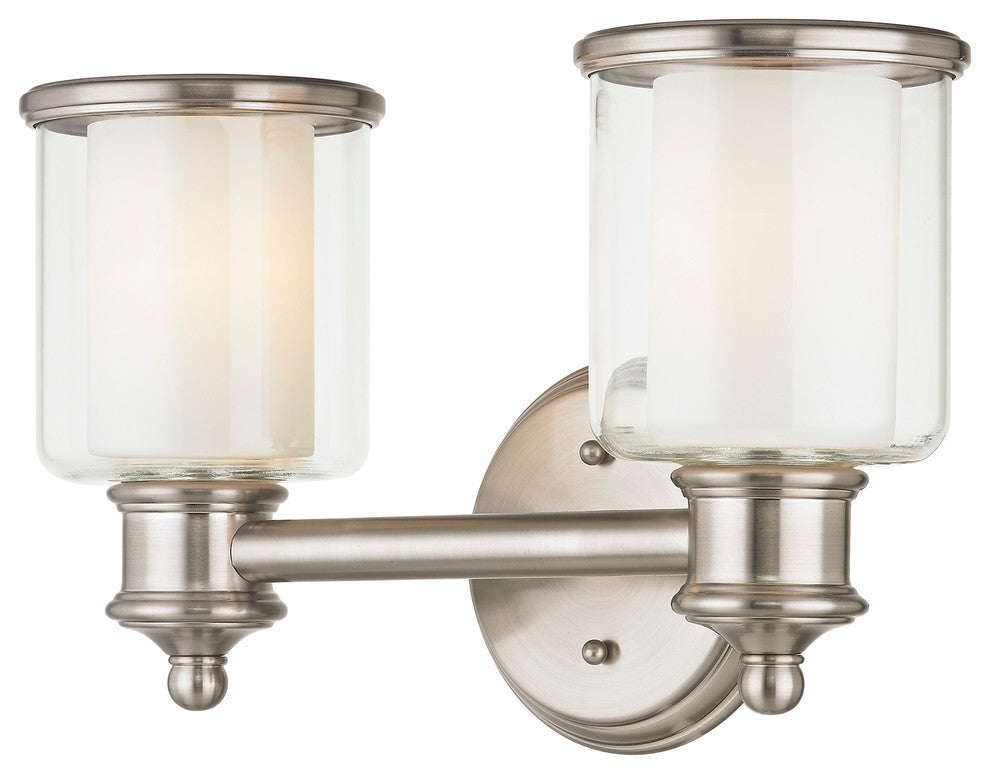 Middlebush 2-Light Bath Vanity, Brushed Nickel