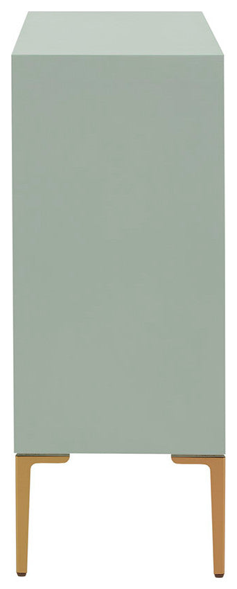 Madison Park Distressed Mirror Doors Accent Storage Cabinet