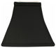 8" Black with White Lining Square Bell Shantung Lampshade