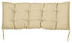 Sunbrella Canvas Indoor/Outdoor Tufted Bench Cushion, Beige, 55x18x2"
