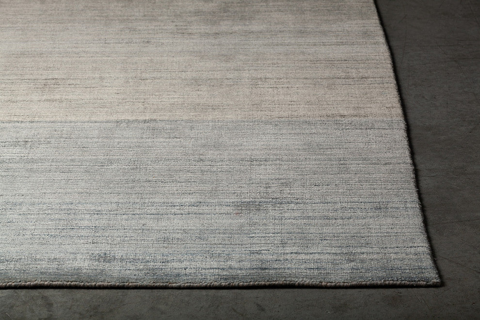 Cleo Handwoven Contemporary Rug, Gray/Beige, Rectangular 7'9x10'6