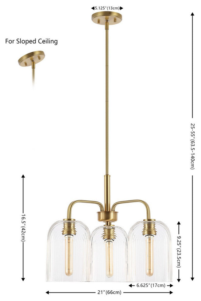 Safavieh Romeyn 3Lt 21" Pendant