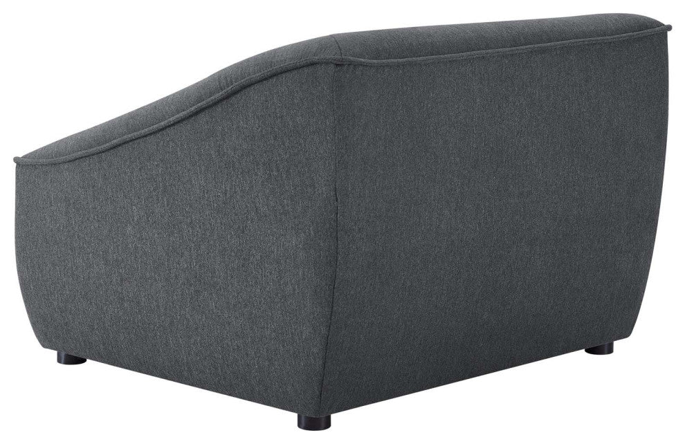 Armchair Accent Chair, Fabric, Dark Gray, Modern, Living Lounge Hospitality
