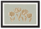 Soft Toned Tulips 12x18 Black Framed Canvas
