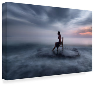 Maria Kaimaki 'Of Tide And Nightfall' Canvas Art, 19"x12"