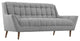 Modway Response Upholstered Fabric Loveseat, Expectation Gray