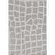 KAS Provo 5768 Ivory/Gray Bedrock Area Rug, 5'3"x7'7"