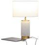 Arden LED USB Side Table Lamp for Desks and Nightstands, Modern Ambient Lighting