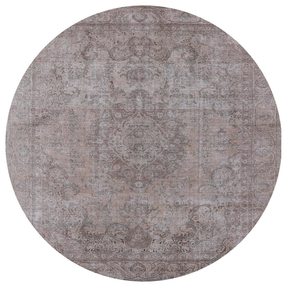 Ahgly Company Indoor Round Mid-Century Modern Area Rugs, 5' Round