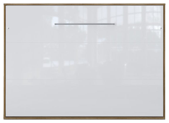 Invento Horizontal Wall Bed, 55.1 x 78.7 inch, Oak Country/White