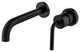 Single Handle Wall Mount Bathroom Faucet, Matte Black