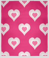 30 x 40 in Burnin' Love Valentine's Throw Blanket, Pink