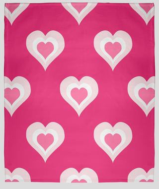 30 x 40 in Burnin' Love Valentine's Throw Blanket, Pink