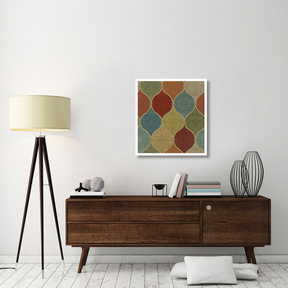 "Spice Mosaic Pattern Crop" Digital Paper Print by Daphne Brissonnet, 30"x32"