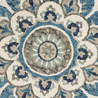 Edged Flora Area Rug, 6' Round