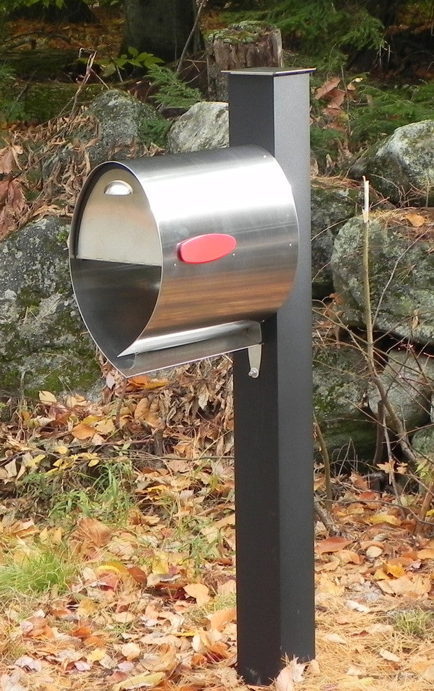 Spira Mailbox Post, Black