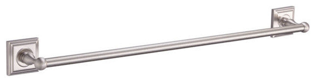 Aurora Series Bathroom Collection, Satin Nickel, 24" Towel Bar