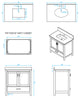 Wyndham WCS141436SESCMUNSM24 36 Inch Single Bath Vanity in Espresso